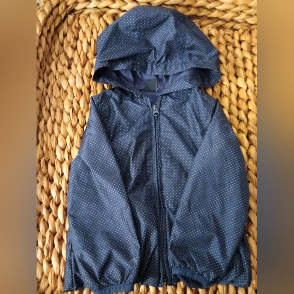 Micro dot lined wind breaker jacket